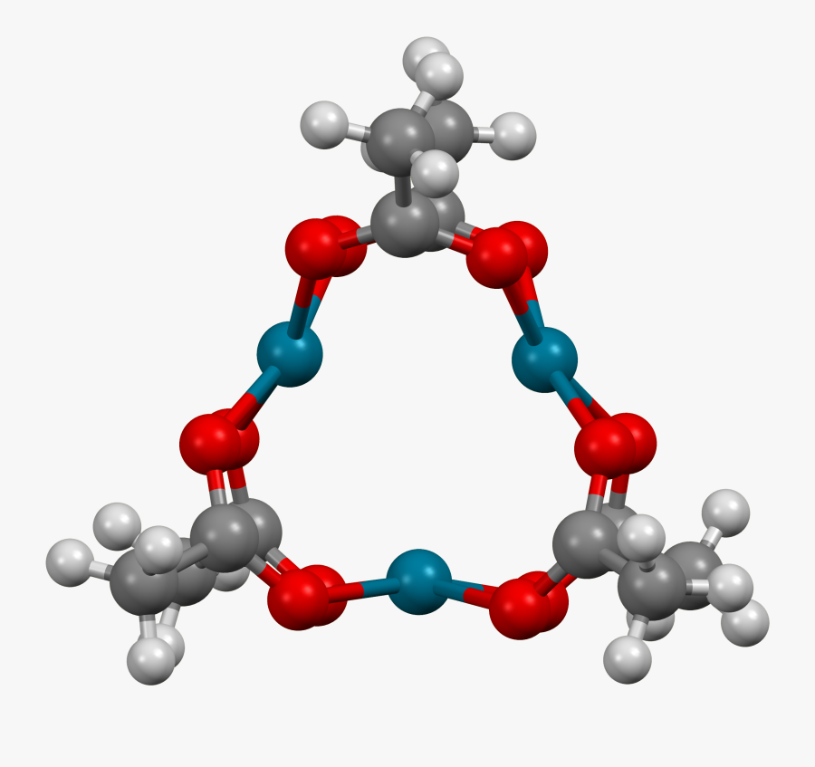Pd 2 Trimer From Xtal Mercury 3d Balls A - Palladium Ball And Stick Model, Transparent Clipart
