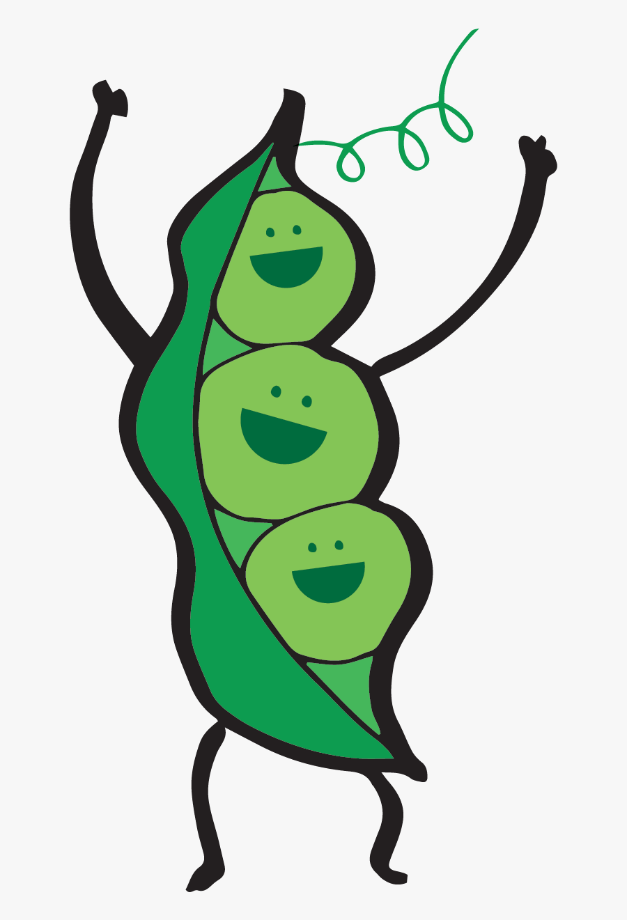 Mushy Pea Cartoon, Transparent Clipart
