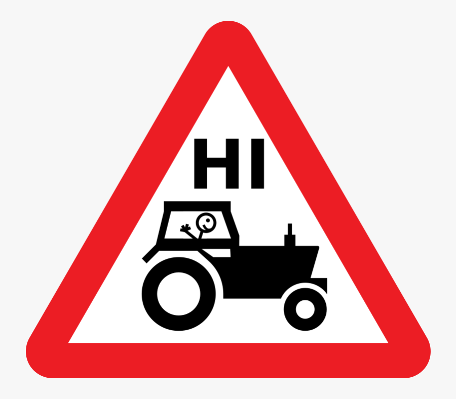 Transparent Straw Hay Clipart - Caution Farm Machinery In Operation, Transparent Clipart