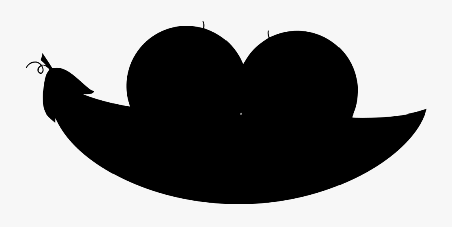 Transparent Two Peas In A Pod Clipart - Heart, Transparent Clipart