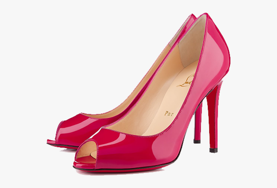 Pink Fancy Heelshoe Free Clip Art Png Download - Ladies Shoes Transparent Background, Transparent Clipart