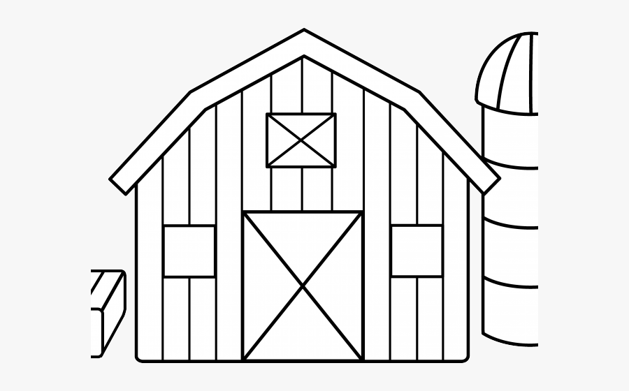 Haystack Clipart Hay Barn - Farm House For Coloring, Transparent Clipart