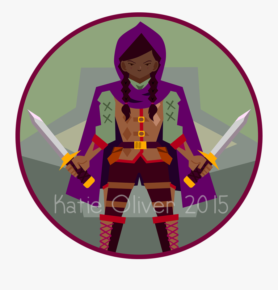 Female Halfling Art Token - Cartoon, Transparent Clipart