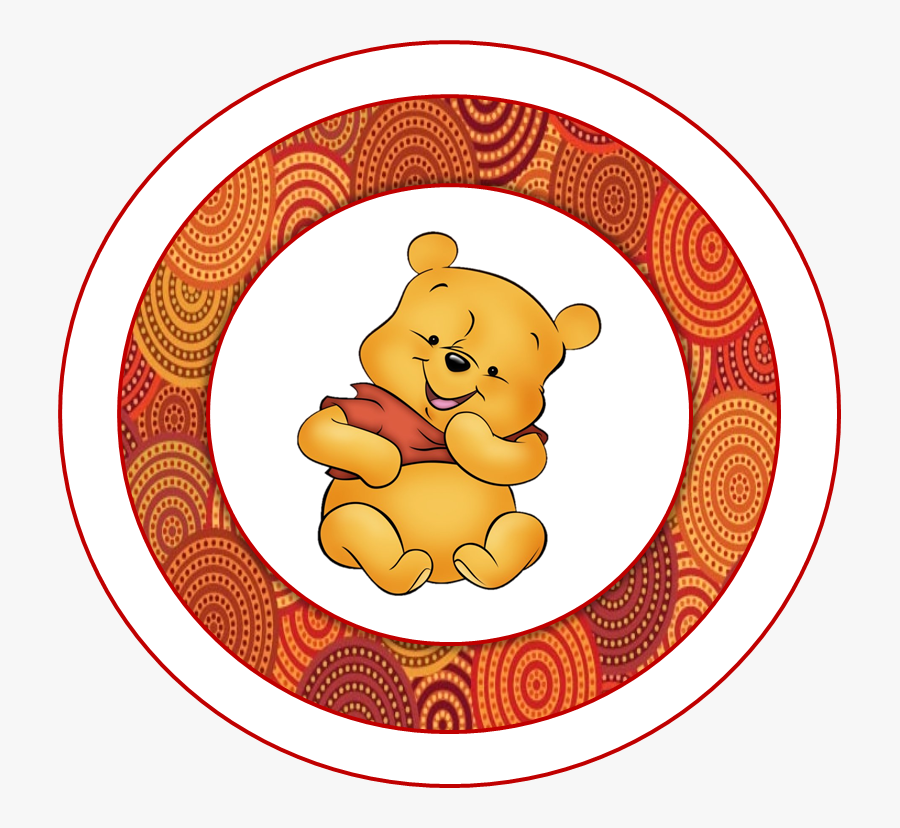 Toppers O Etiquetas - Winnie The Pooh Baby, Transparent Clipart