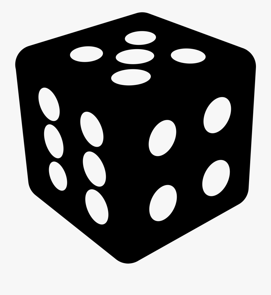Clip Art Dice Svg - Black Dice Vector Png, Transparent Clipart