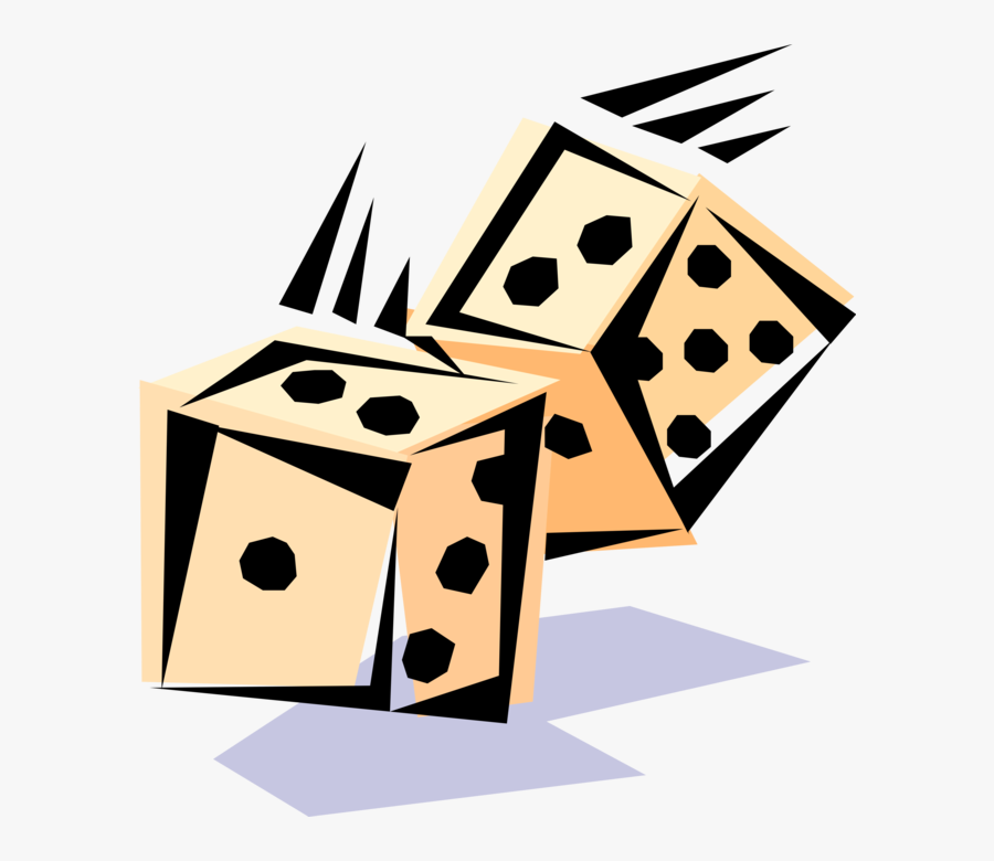 Clip Art Roll Of Doubles Vector - Rolling The Dice Clip Art, Transparent Clipart