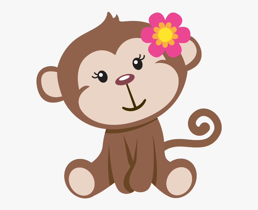 #mq #monkey #baby #animal #animals - Girl Monkey Clipart, Transparent Clipart