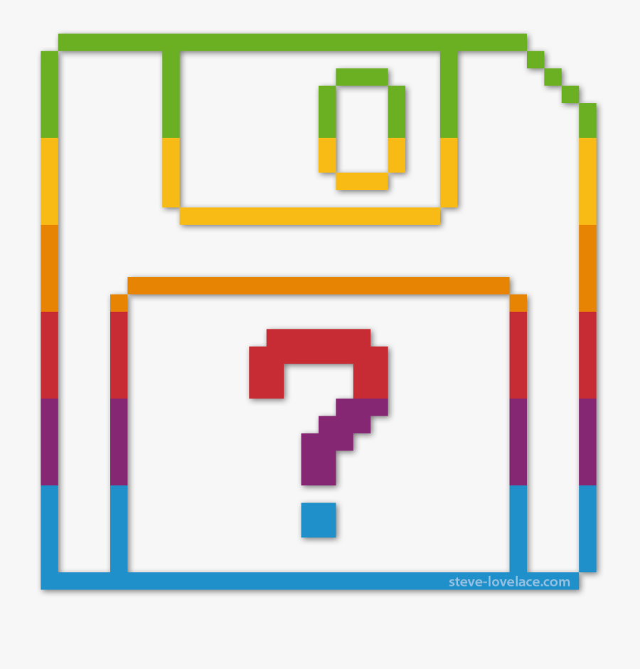 Missing Floppy Disk - Mac Floppy Disk Icon, Transparent Clipart