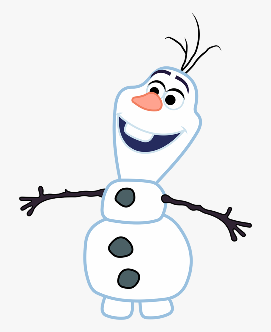 Snowman Cute Little Olaf Cartoon Drawing Anna - Warm Hugs Olaf , Free Trans...