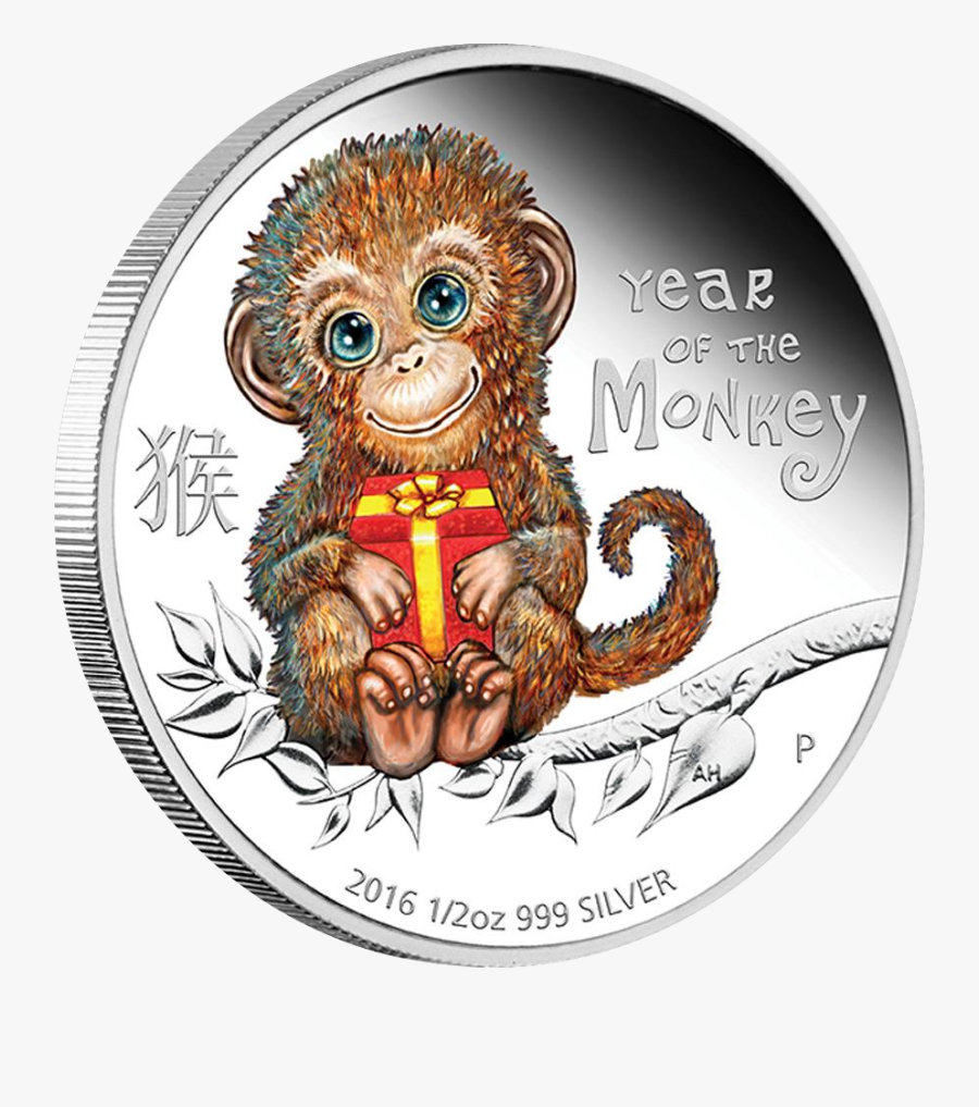 2016 Baby Monkey Coin, Transparent Clipart