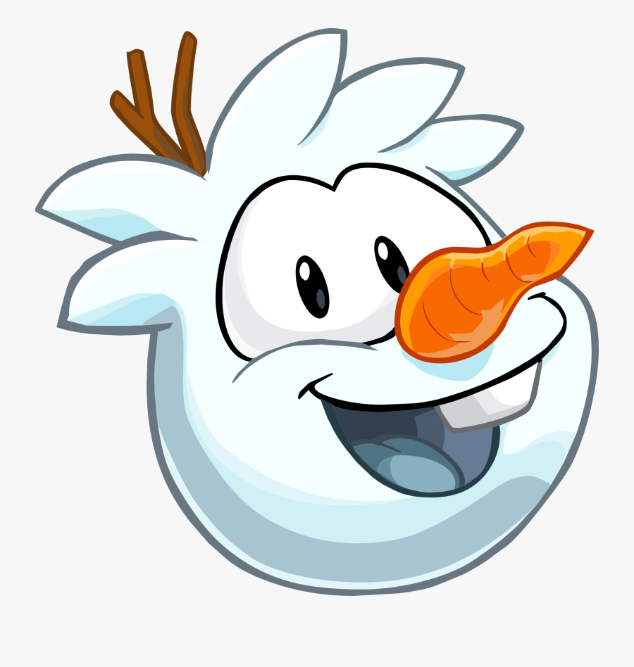 Snowman Puffle Club Penguin - Olaf Puffle, Transparent Clipart