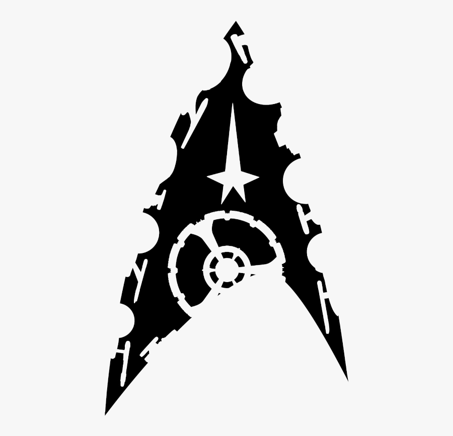 Star Trek Starship Silhouette, Transparent Clipart