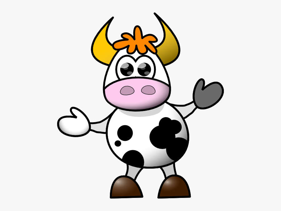 Cow Cartoon, Transparent Clipart