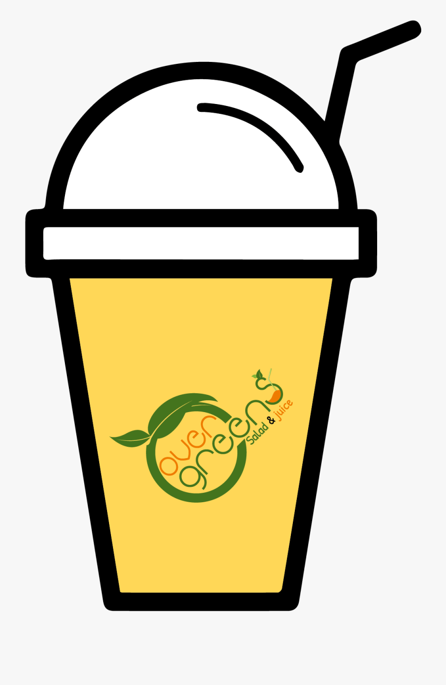 Juice With Cup Black And White, Transparent Clipart