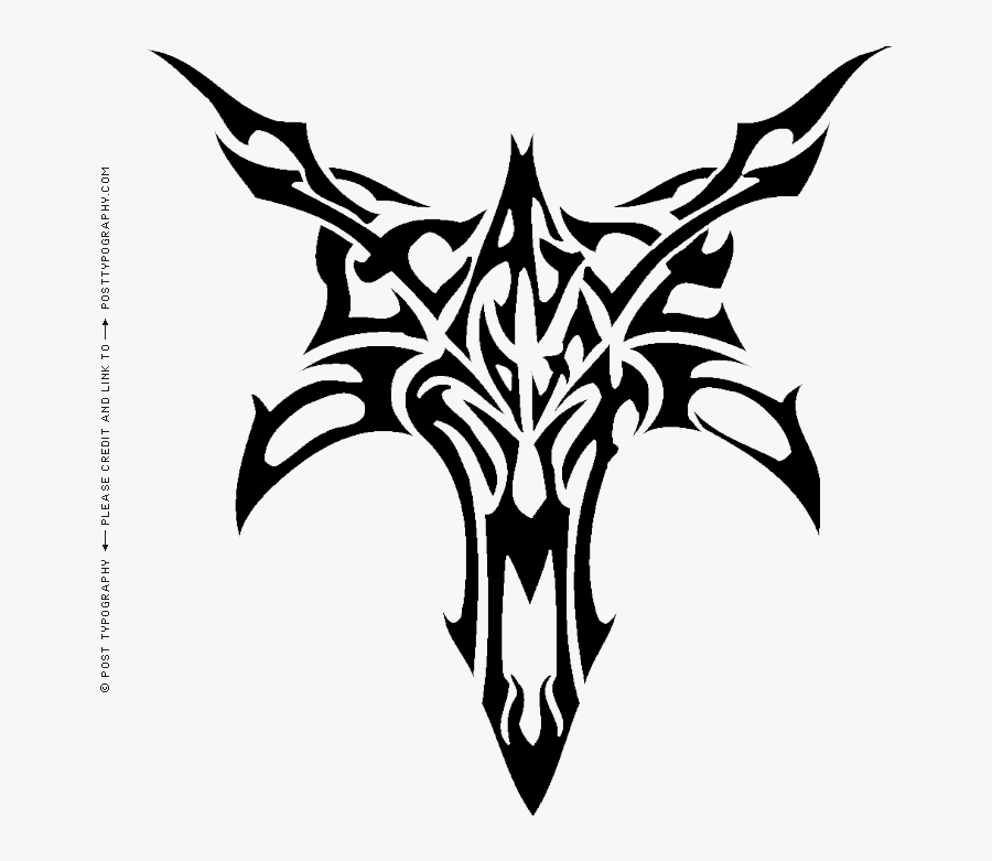 Gothic Tattoos Clipart Star - Logo Design Death Metal Bands Logos, Transparent Clipart