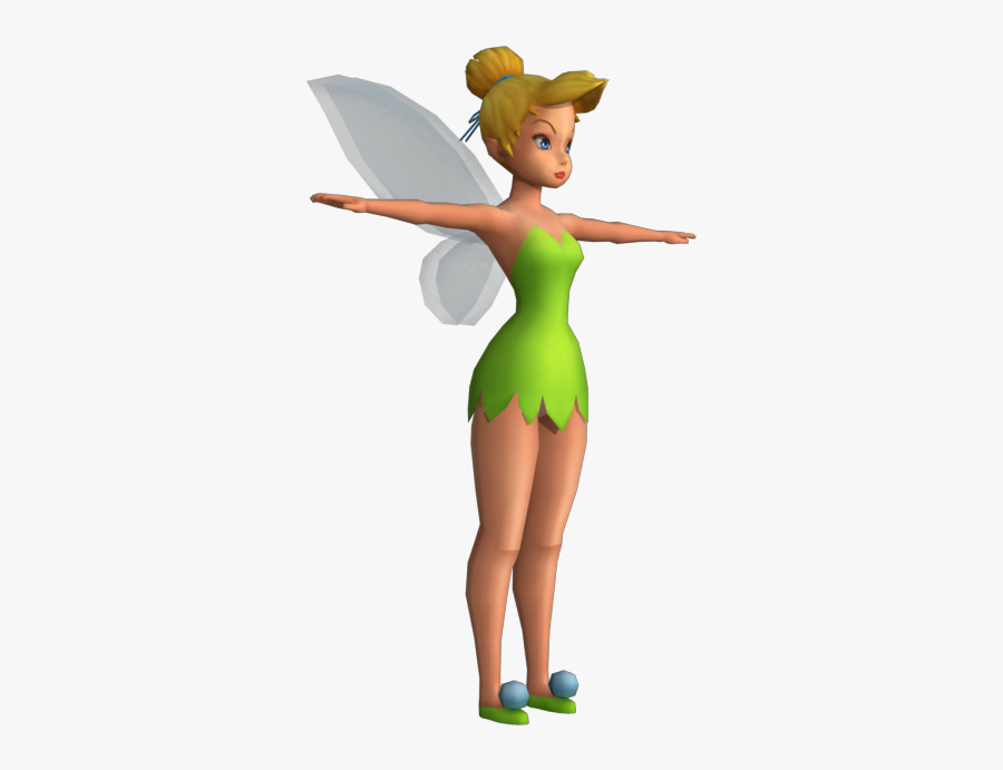 Download Zip Archive - Kingdom Hearts Tinkerbell Model, Transparent Clipart