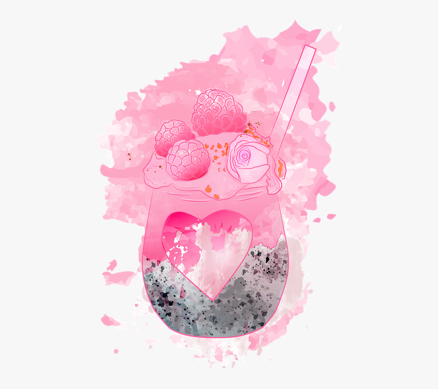 Smoothie, Strawberries, Strawberry, Healthy, Fruit - Illustration, Transparent Clipart