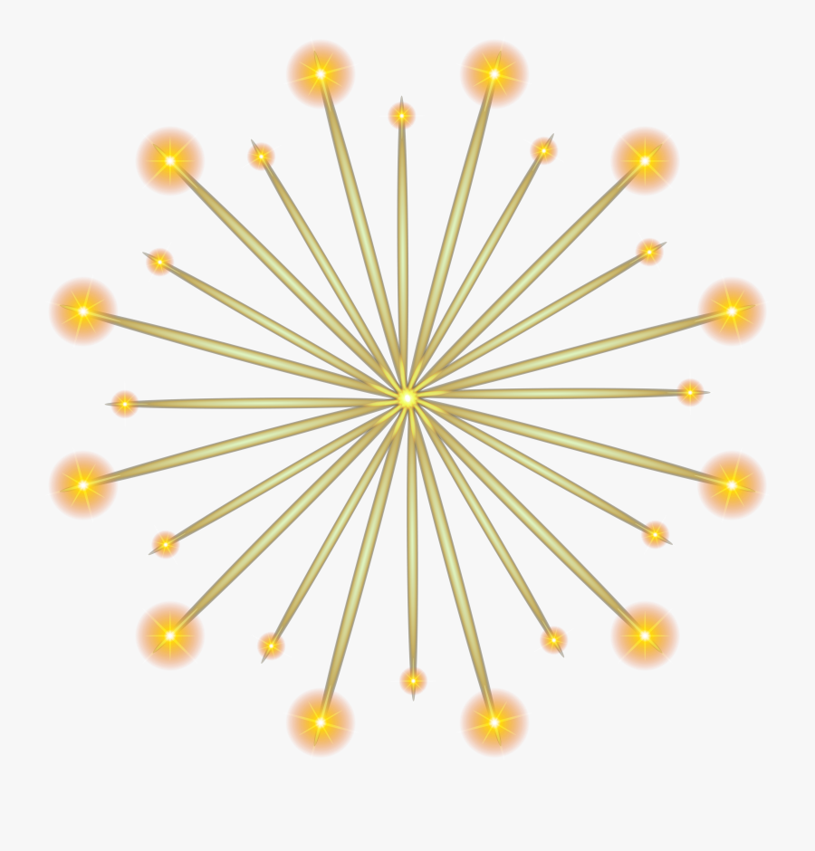 Fireworks Clipart Yellow - Firework Stick Transparent, Transparent Clipart