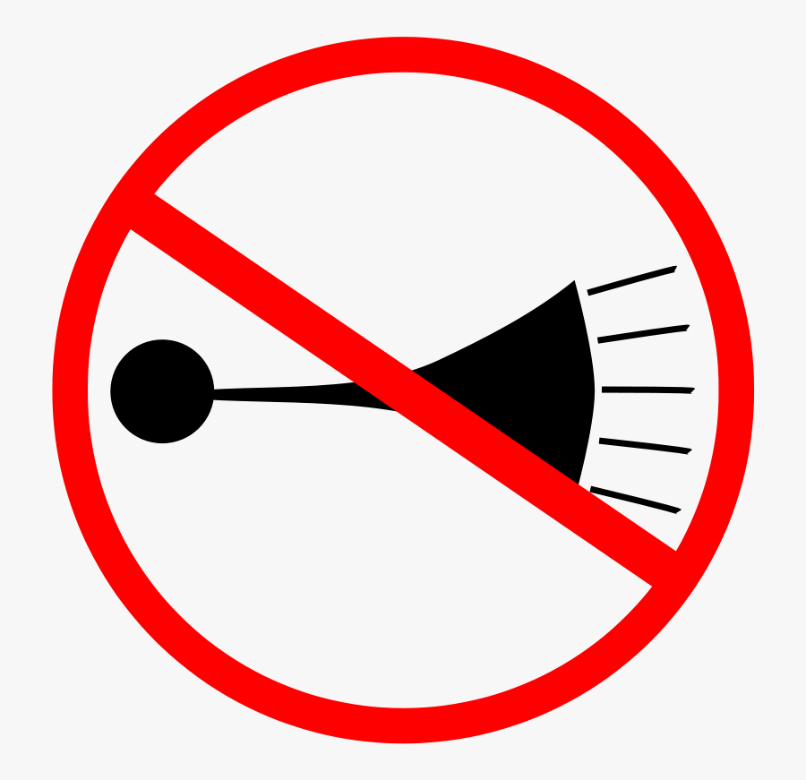 No Horn Sign - No Tocar El Claxon, Transparent Clipart