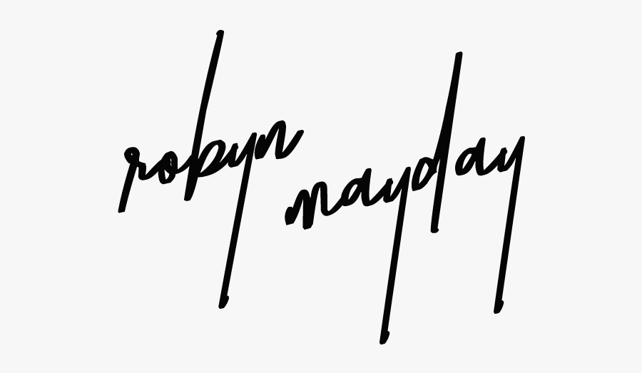 Robyn Mayday - Calligraphy, Transparent Clipart