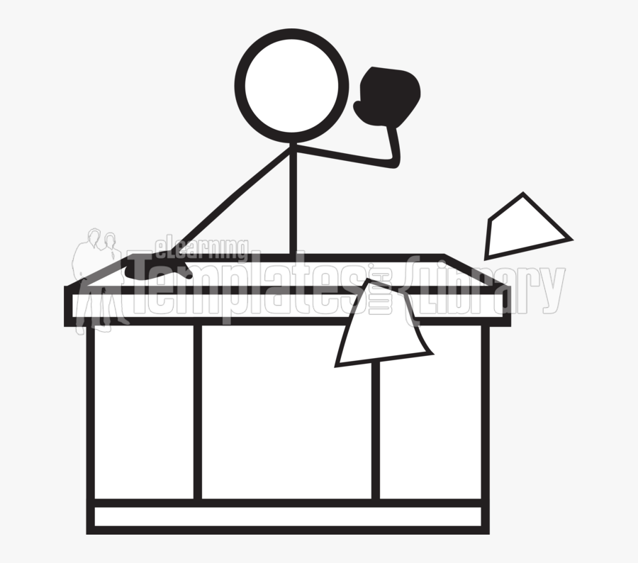 Stick Figure Png Transparent Background -stick Figure, - Stick Figures At Desk, Transparent Clipart