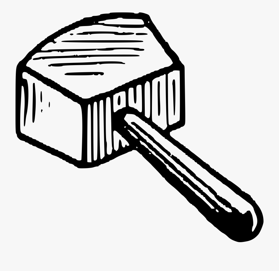 Mallet Drawing Hammer Clip - Mallet Drawing, Transparent Clipart