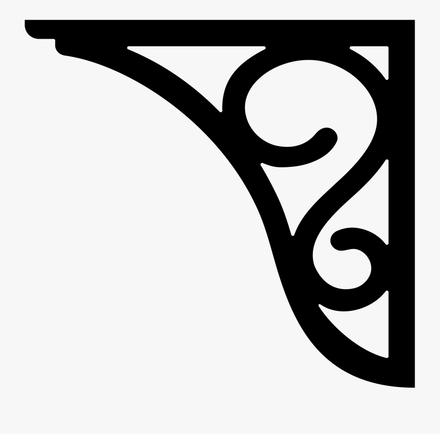 Stencil Tool Box Pinterest - Corner Border Design, Transparent Clipart