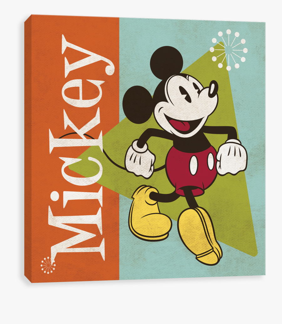 50s Retro - Mickey - Mickey Mouse, Transparent Clipart