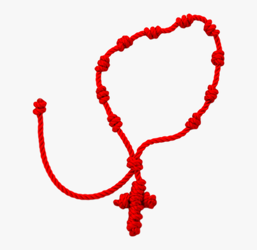 Religious Rosary Bracelet Hand Knotted By Angie Donohoe - Heart, Transparent Clipart