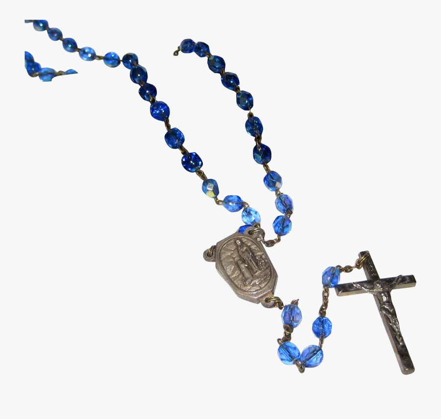 Transparent Clipart Rosary - Blue Rosary Transparent Background, Transparent Clipart