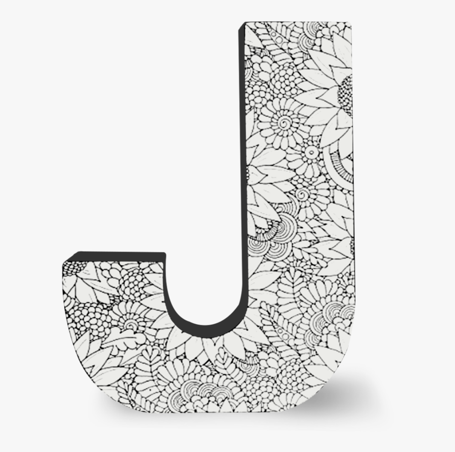 Color Joy Block Letters - J Letters, Transparent Clipart