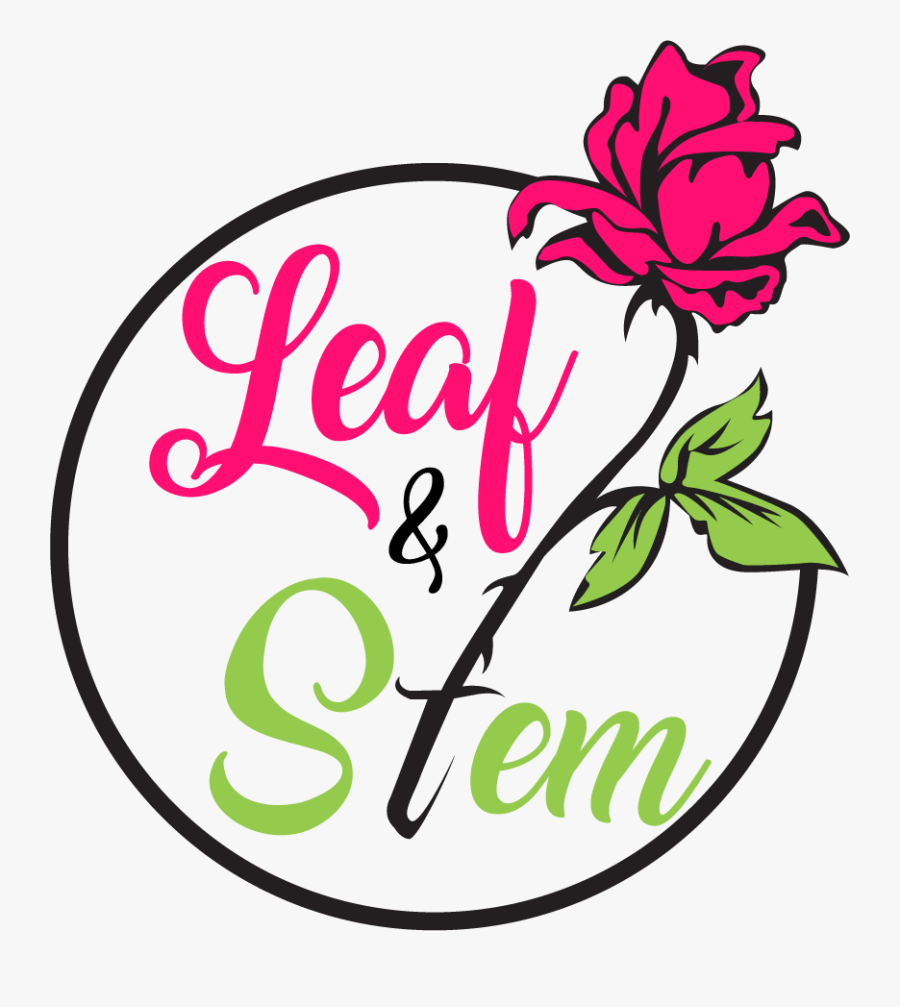 Leaf & Stem, Transparent Clipart