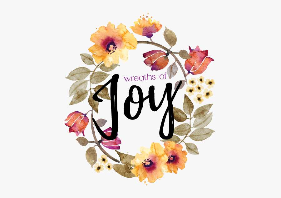 Wreaths Of Joy - Floral Wreath Watercolor Background, Transparent Clipart