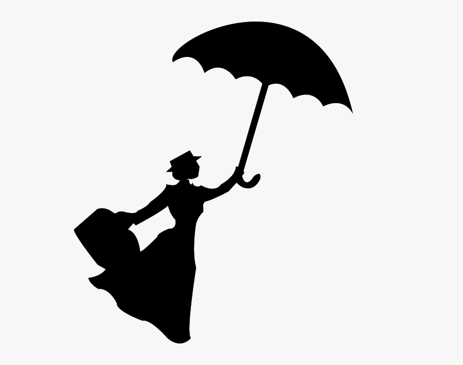 Silhouette Film - Mary Poppins What's Poppin, Transparent Clipart