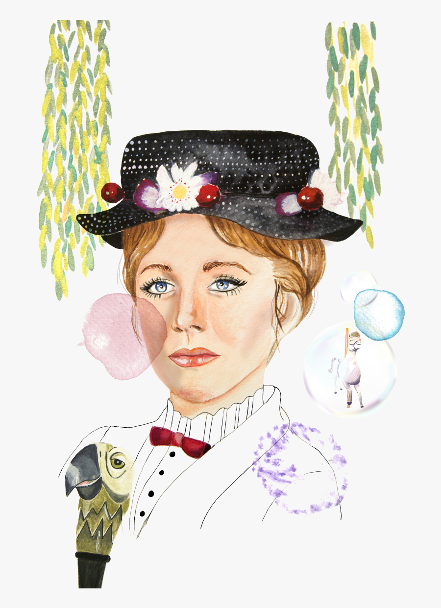 Mary Poppins - Acuarelas Mary Poppins, Transparent Clipart