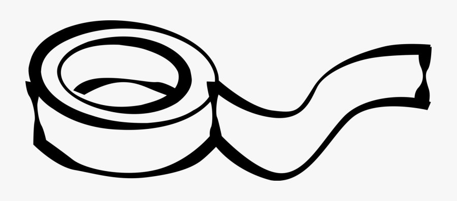 Vector Illustration Of Masking Tape Sticky Tape Used, Transparent Clipart