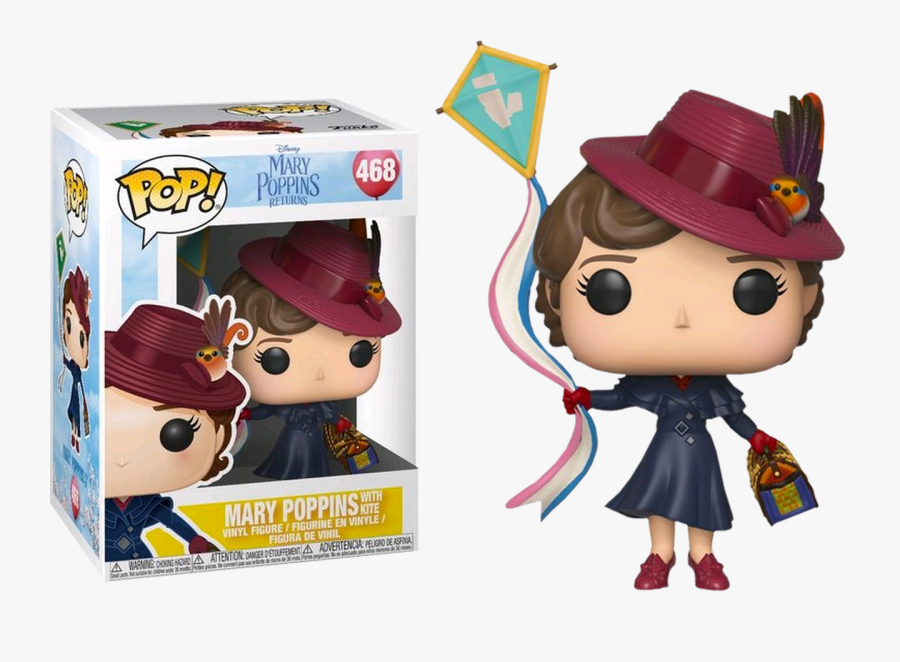 Mary Poppins Returns - Mary Poppins With Kite Funko, Transparent Clipart