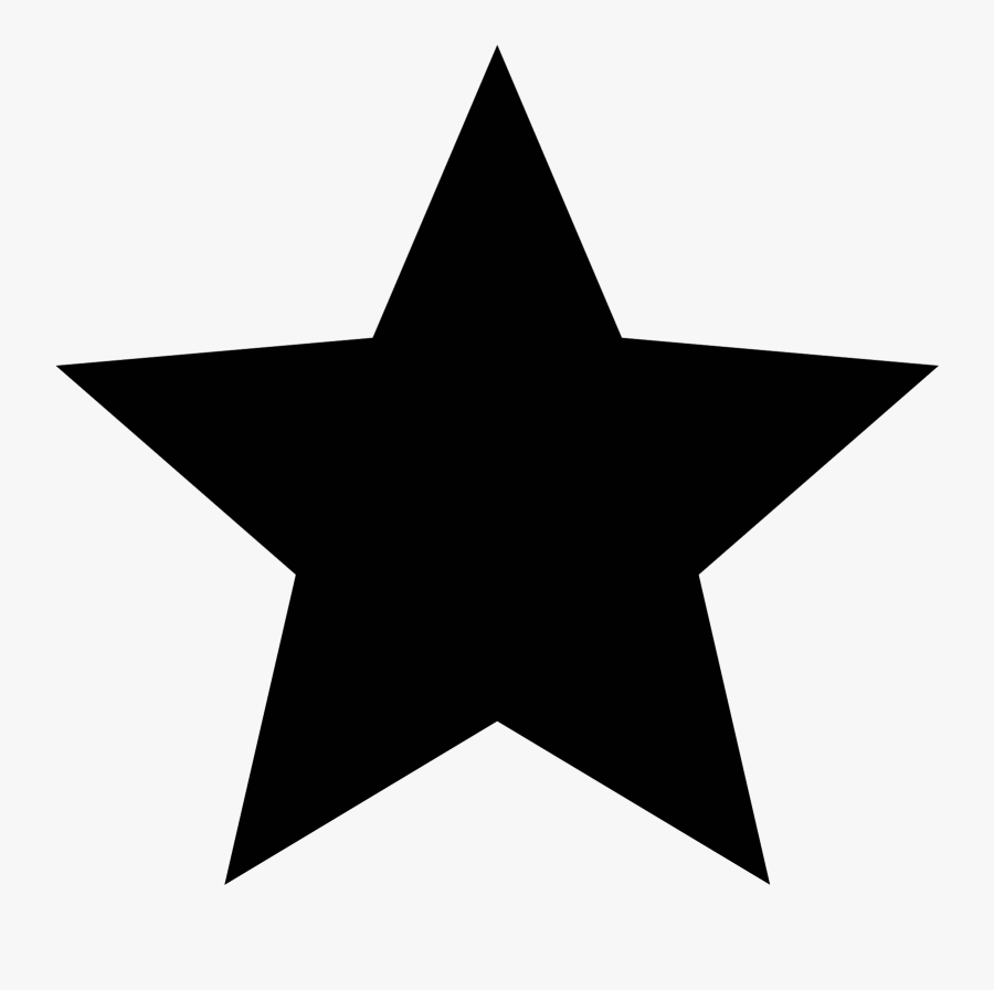 Black Star Png, Transparent Clipart