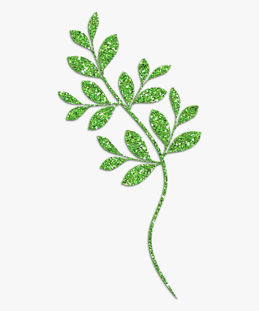 Green Leaf Design Png - Decorative Green Leaves Clipart, Transparent Clipart