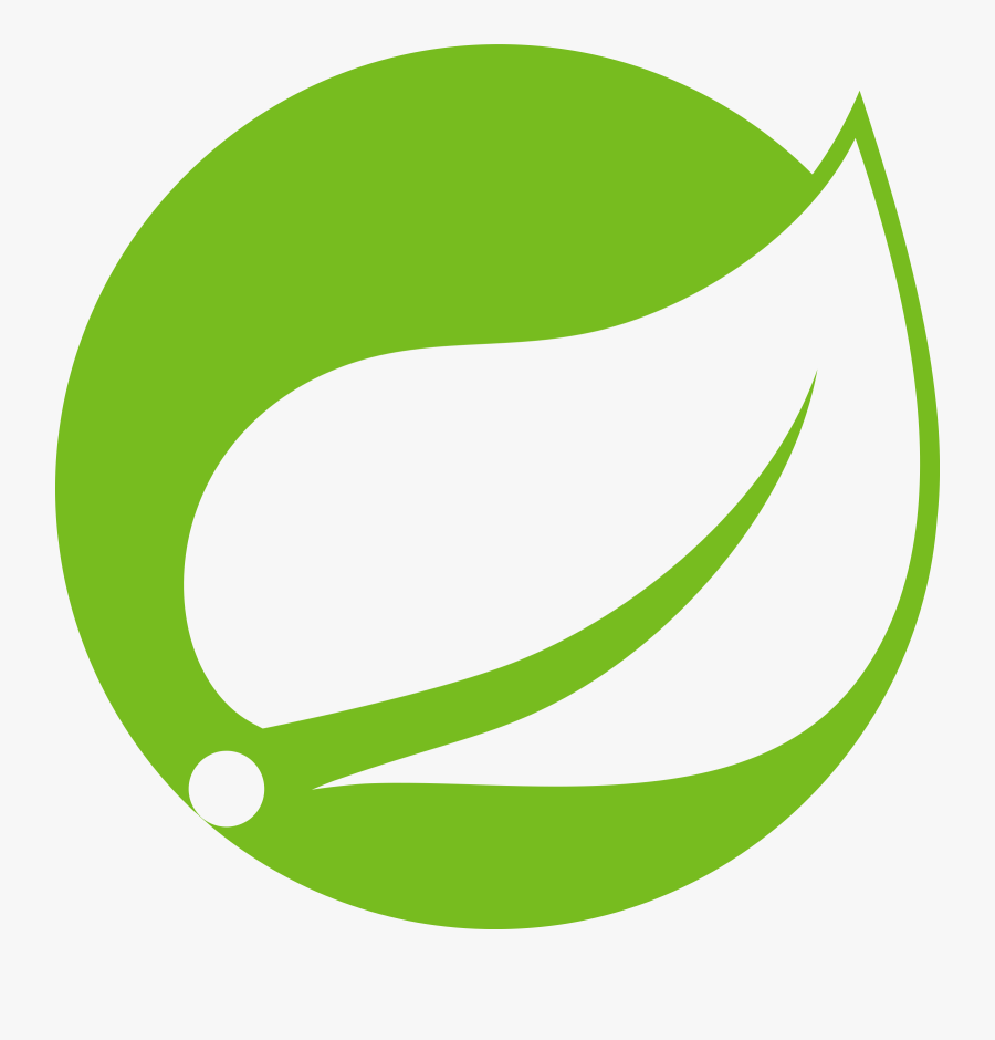 Green,leaf,clip - Spring Framework Logo, Transparent Clipart