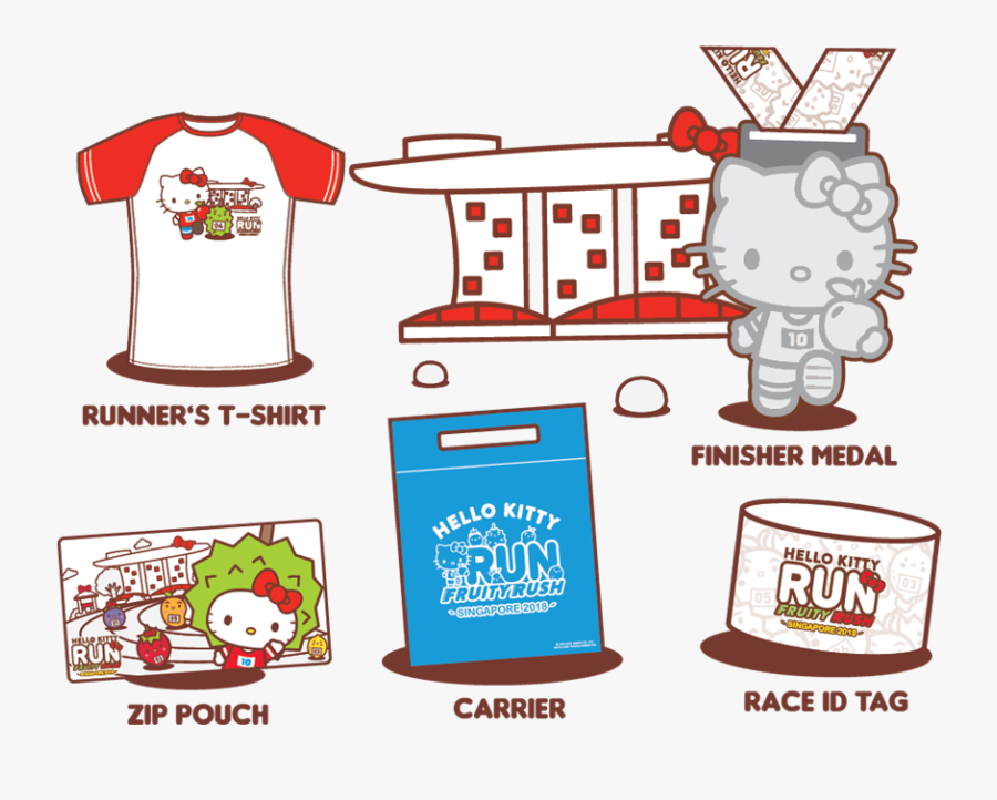 Hello Kitty Run 2018 Singapore, Transparent Clipart
