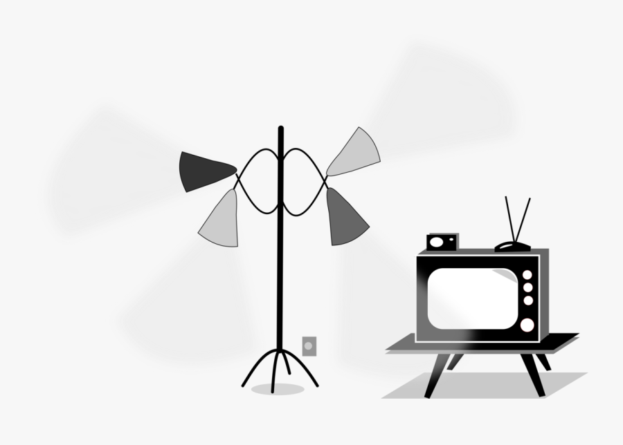Angle,monochrome - Old Television Transparent Background, Transparent Clipart