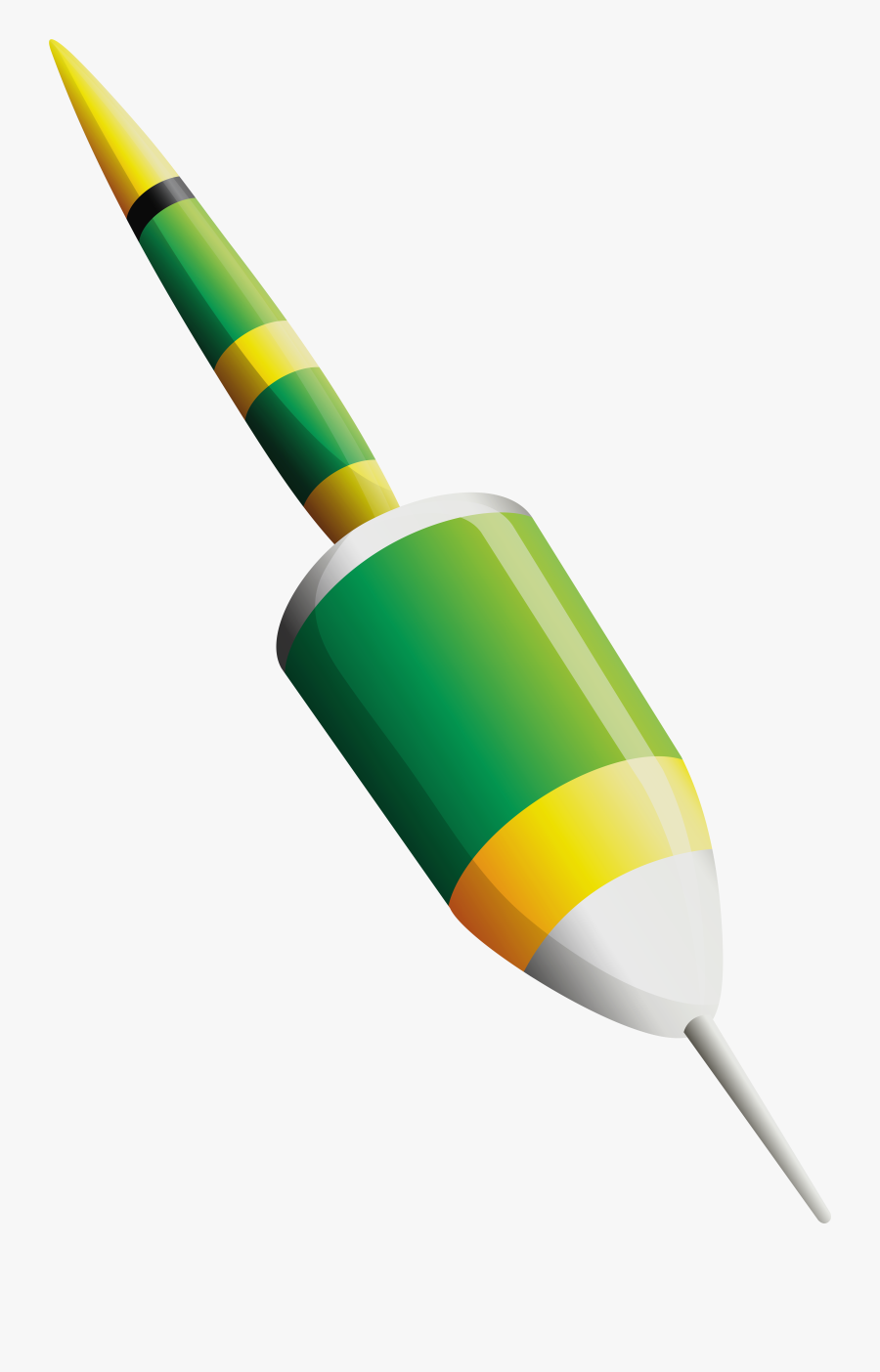 Green Fishing Float Png Clip Art - Float Fishing Png, Transparent Clipart