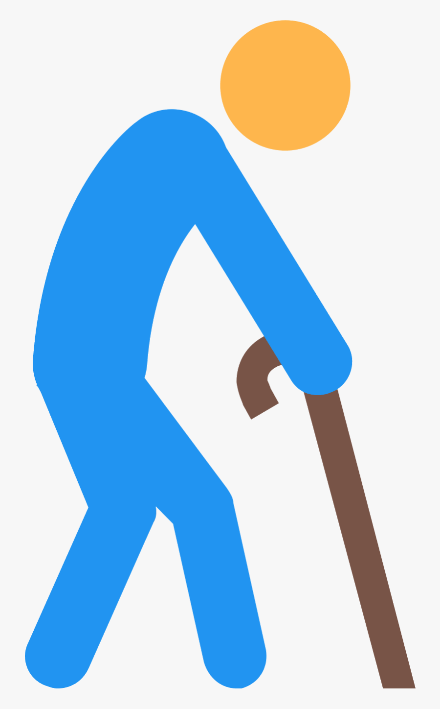 Elderly Person Icon, Transparent Clipart