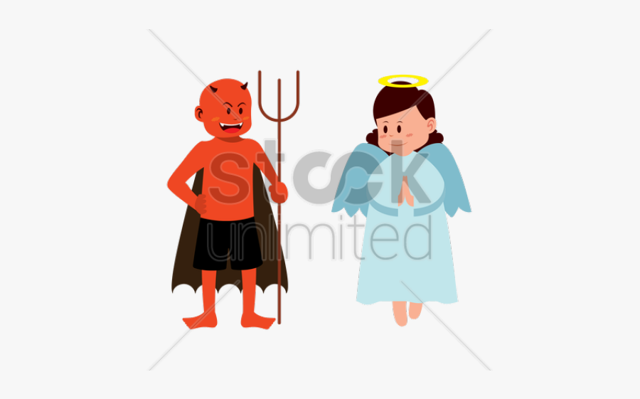 Devil Clipart Angel - Angel Vs Devil Clipart, Transparent Clipart