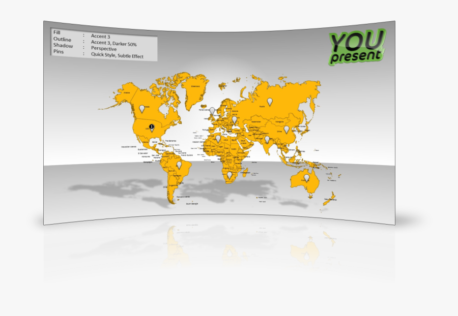 Clip Art Powerpoint 2013 Template - Dünya Bitki Örtüsü Haritası, Transparent Clipart