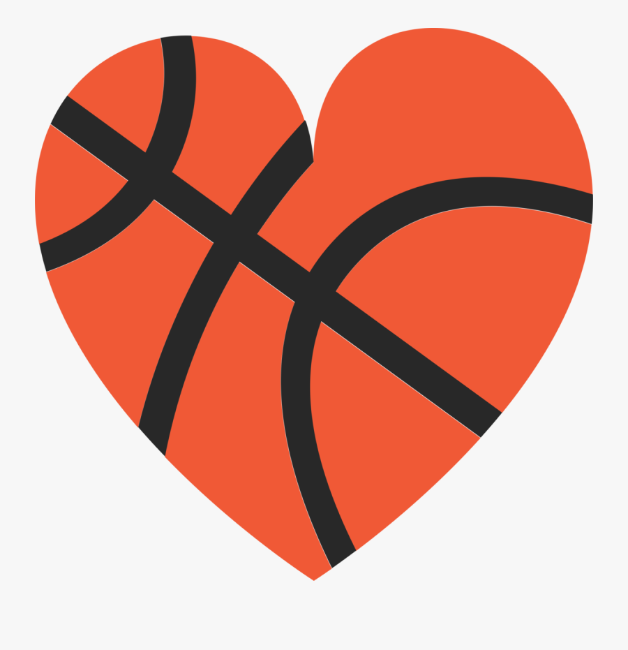 Transparent Heart Basketball Png - Heart Basketball Png, Transparent Clipart