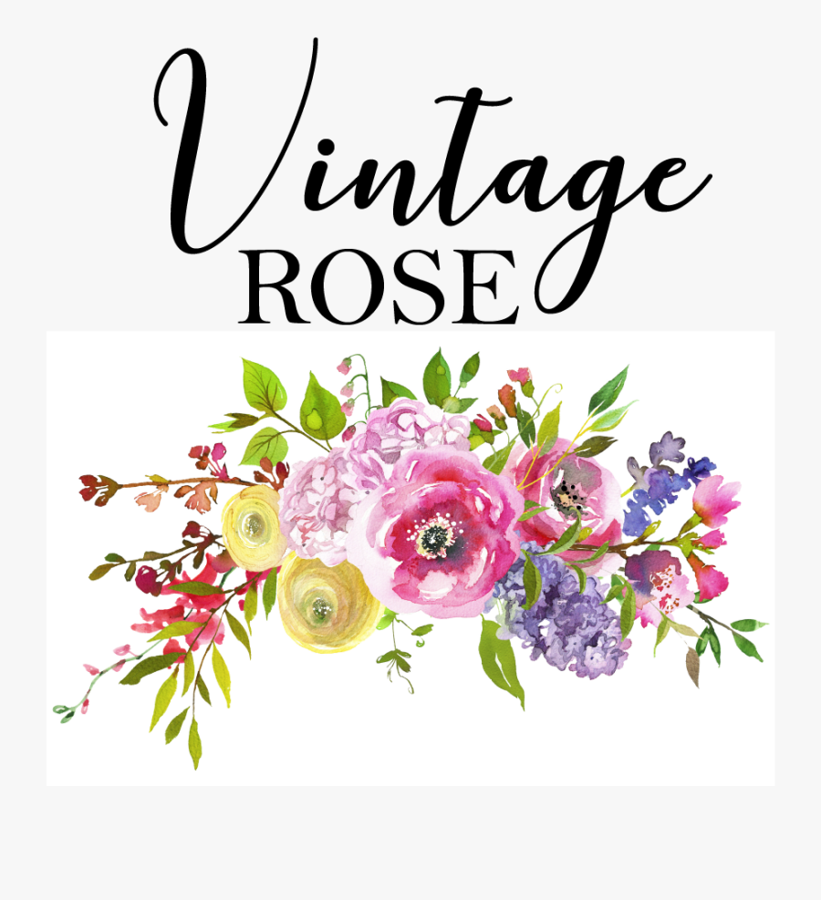 Transparent Vintage Roses Png - Vintage Flowers, Transparent Clipart