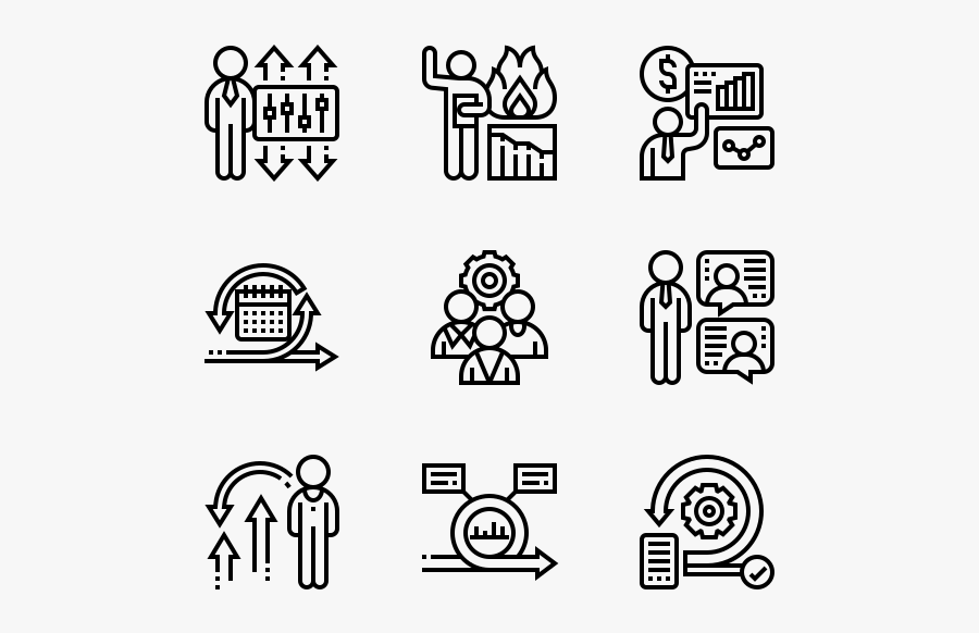 Scrum Process - Manufacture Icons, Transparent Clipart