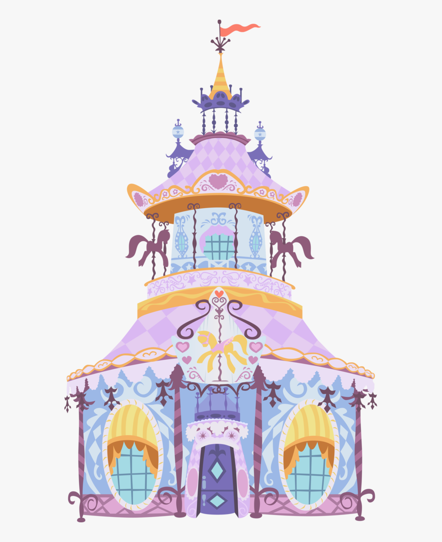 Sky Clipart Ponyville - My Little Pony House Rarity, Transparent Clipart